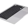 Top Case with Battery and Keyboard (ISO UK) For MacBook Air 13" A2681 (2022) (Silver)