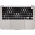 Top Case with Battery and Keyboard (ISO UK) For MacBook Air 13" A2681 (2022) (Starlight)