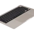 Top Case with Battery and Keyboard (ISO UK) For MacBook Air 13" A2681 (2022) (Starlight)