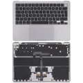 Top Case with Battery and Keyboard (ISO UK) For MacBook Air 13" A2681 (2022) (Space Gray)