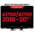 Complete LCD Display Assembly For MacBook Pro 13" A1706 / A1708 (2016-2017) (Aftermarket Plus) (Space Gray)