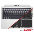 Top Case with Battery and Keyboard (ANSI US) For MacBook Pro 13" A2338 (2020) (M1) (Silver)