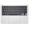Top Case with Battery and Keyboard (ANSI US) For MacBook Pro 13" A2338 (2020) (M1) (Silver)