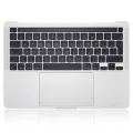 Top Case with Battery and Keyboard (ISO UK) For MacBook Pro 13" A2338 (2020) (Silver)