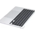 Top Case with Battery and Keyboard (ISO UK) For MacBook Pro 13" A2338 (2020) (Silver)