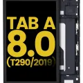 LCD Assembly With Frame For Samsung Galaxy Tab A 8.0" (T290) (2019) (WiFi Version) (Refurbished) (Black)