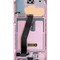 OLED Assembly With Frame For Samsung Galaxy S20 5G (Non-Verizon 5G UW Frame) (Service Pack) (Cloud Pink)