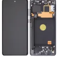 OLED Assembly With Frame For Samsung Galaxy Note 10 Lite (Service Pack) (Aura Black)