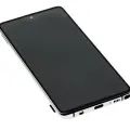 OLED Assembly With Frame For Samsung Galaxy Note 10 Lite (Refurbished) (Aura Glow / Silver)