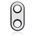 Back Camera Lens (Glass Only) With Adhesive For LG Tribute Royal (X320PM) (Black)