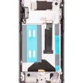 OLED Assembly With Frame For OnePlus 7T (Aftermarket Plus) (Frosted Silver)