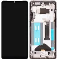 OLED Assembly With Frame For OnePlus 7T (Aftermarket Plus) (Frosted Silver)