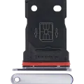 Dual Sim Card Tray For OnePlus 7T (Frosted Silver)