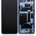 OLED Assembly With Frame For OnePlus 7T (Aftermarket Plus) (Glacier Blue)