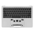 Top Case with Battery and Keyboard (ANSI US) For MacBook Pro 13" A1708 (2016) (Used OEM Pull: Grade A) (Silver)