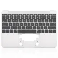 Top Case with Keyboard (ANSI US) and Microphone For MacBook 12" A1534 (2016-2017) (Used OEM Pull: Grade A) (Space Gray)