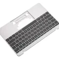 Top Case with Keyboard (ANSI US) and Microphone For MacBook 12" A1534 (2016-2017) (Used OEM Pull: Grade A) (Space Gray)