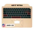 Top Case with Keyboard (ANSI US) For MacBook Air 13" A1932 (2018-2019) (OEM New) (Gold)