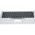 Top Case with Keyboard (ANSI US) For MacBook Air 13" A1932 (2018-2019) (Used OEM Pull: Grade A) (Silver)