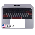 Top Case with Keyboard (ANSI US) For MacBook Pro 13" A1989 (2018-2019) (Used OEM Pull: Grade A) (Space Gray)