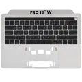 Top Case with Keyboard (ANSI US) For MacBook Pro 13" A1706 (2016-2017) (Used OEM Pull: Grade A) (Silver)