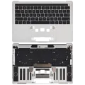 Top Case with Keyboard (ANSI US) For MacBook Pro 13" A1706 (2016-2017) (Used OEM Pull: Grade A) (Silver)