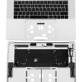 Top Case with Keyboard (ISO UK) For MacBook Pro 15" A1990 (2018-2019) (Used OEM Pull: Grade A) (Silver)
