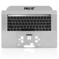 Top Case with Keyboard (ANSI US) For MacBook Pro 15" A1990 (2018-2019) (Used OEM Pull: Grade A) (Space Gray)