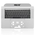 Top Case with Keyboard (ISO UK) For MacBook Pro 15" A1707 (2016-2017) (Used OEM Pull: Grade A) (Space Gray)
