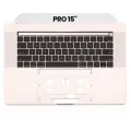 Top Case with Keyboard (ANSI US) For MacBook Pro 15" A1707 (2016-2017) (Used OEM Pull: Grade A) (Silver)