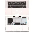 Top Case with Keyboard (ANSI US) For MacBook Pro 15" A1707 (2016-2017) (Used OEM Pull: Grade A) (Silver)