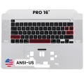 Top Case with Keyboard (ANSI US) For MacBook Pro 16" A2141 (2019) (Used OEM Pull: Grade A) (Silver)