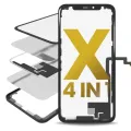 OCA Master 4-in-1 Long Flex (Digitizer Touch With Glass + OCA + Frame Pre-installed) For iPhone X