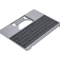Top Case with Keyboard (ISO UK) and Microphone For MacBook 12" A1534 (2016-2017) (OEM New) (Space Gray)