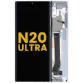 OLED Assembly With Frame For Samsung Galaxy Note 20 Ultra 5G (Refurbished) (Mystic White)