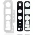 Back Camera Lens With Cover Bezel Ring For Samsung Galaxy S10 5G (Crown Silver)