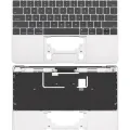 Top Case with Keyboard (ANSI US) and Microphone For MacBook 12" A1534 (2016-2017) (Used OEM Pull: Grade B/C) (Space Gray)
