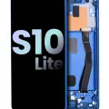 OLED Assembly With Frame For Samsung Galaxy S10 Lite (Service Pack) (Prism Blue)