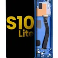 OLED Assembly With Frame For Samsung Galaxy S10 Lite (Service Pack) (Prism Blue)