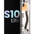 OLED Assembly With Frame For Samsung Galaxy S10 Lite (Service Pack) (Prism White)