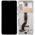 OLED Assembly With Frame For Samsung Galaxy S20 Plus 5G (Refurbished) (Cloud White)