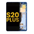 OLED Assembly With Frame For Samsung Galaxy S20 Plus 5G (Refurbished) (Aura Blue)