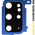 Back Camera Lens With Cover Bezel Ring For Samsung Galaxy S20 Plus (Cloud Blue)