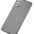 Back Cover Glass With Camera Lens For Samsung Galaxy S20 Plus 5G (No Logo) (Aftermarket Plus) (Cosmic Black)
