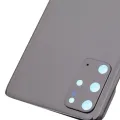 Back Cover Glass With Camera Lens For Samsung Galaxy S20 Plus 5G (No Logo) (Aftermarket Plus) (Cosmic Black)