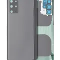 Back Cover Glass With Camera Lens For Samsung Galaxy S20 Plus 5G (No Logo) (Aftermarket Plus) (Cosmic Gray)