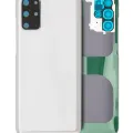 Back Cover Glass With Camera Lens For Samsung Galaxy S20 Plus 5G (No Logo) (Aftermarket Plus) (Cloud White)