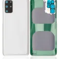 Back Cover Glass With Camera Lens For Samsung Galaxy S20 Plus 5G (No Logo) (Aftermarket Plus) (Cloud White)