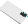 Back Cover Glass With Camera Lens For Samsung Galaxy S20 Plus 5G (No Logo) (Aftermarket Plus) (Cloud White)
