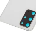 Back Cover Glass With Camera Lens For Samsung Galaxy S20 Plus 5G (No Logo) (Aftermarket Plus) (Cloud White)